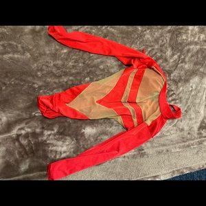 Red mesh body suit bartending